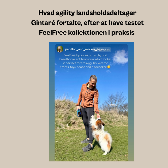 FeelFree Dog Walker Zip Jacket | Sort | Musli