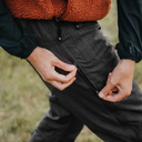 Unisex Winter Parka Zip Pants I Sort I Ekstra længde I Loke I Herre