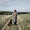 Long KeepDry Dog Walker Men’s Coat 2.0 I Warm Grey I Dina