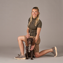 Unisex 2-in-1 Zip-Off Skalbukser I Mocca I Normal længde I Trine