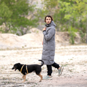 Long KeepDry Dog Walker Men’s Coat 2.0 I Warm Grey I Dina