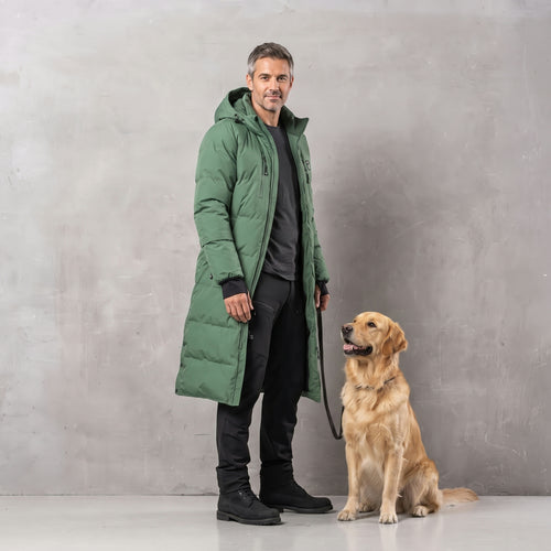 Long KeepDry Dog Walker Men’s Coat 2.0 I Forest I Rex
