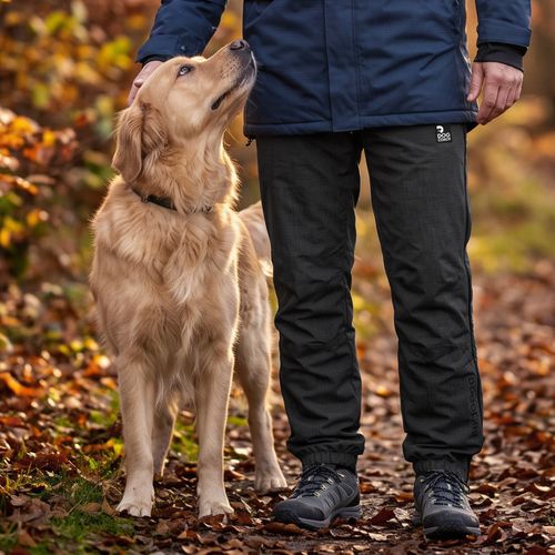 Unisex Winter Parka Zip Pants I Sort I Ekstra længde I Loke I Herre