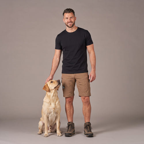 Unisex 2-in-1 Zip-Off Skalbukser I Mocca I Kort længde I Cala I Mand
